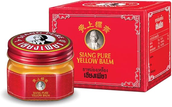 Siang Pure Yellow Balm - Herbal Muscle Rub from Thailand - Natural Ingredients - 40g Jar