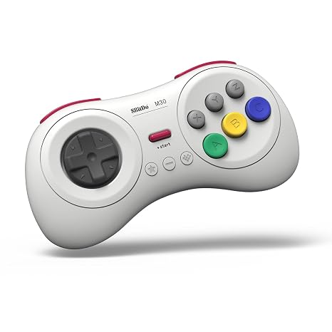 8Bitdo M30 Bluetooth Controller for Switch Windows and Android 6-Button Layout for SEGA’s Classic Games