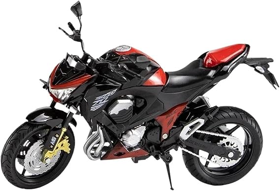 Mini Simulation Motorcycle Toys 1:12 for Kawasaki Z800 Alloy Die-Casting Motorcycle Model Toy Car Series Adult for Boys(Black)
