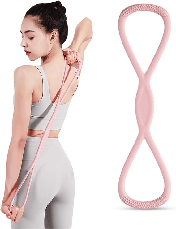 Figure 8 Resistance Band with Handles, for Home Gym,Yoga & Physical Therapy