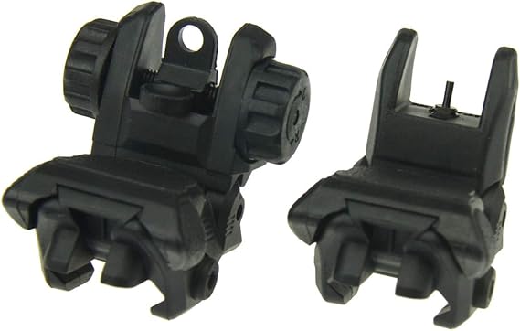 Polymer Front and Rear flip up Back up Sights