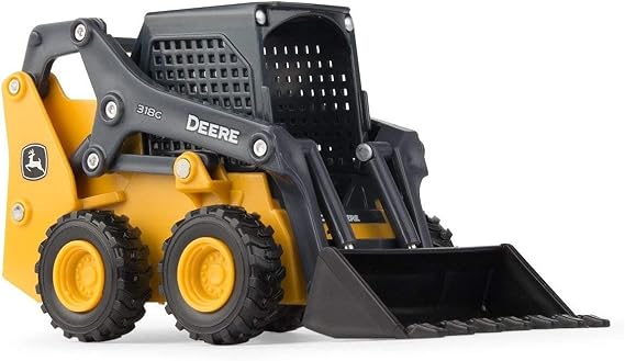 TOMY Big Farm John Deere 318G Skid Steer Toy - 1:32 Scale | Realistic Detail, Farm and Construction Toys, Officially Licensed John Deere Toys, Indoor and Outdoor Play, Ages 3 Years+
