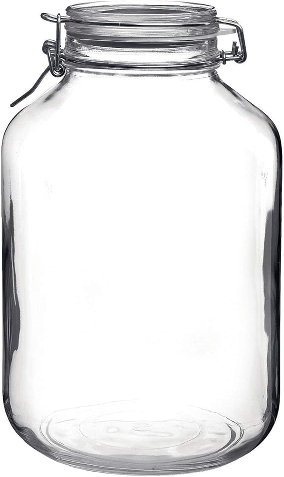 Bormioli Rocco Fido Glass Canning Jar Italian - 5 Liter