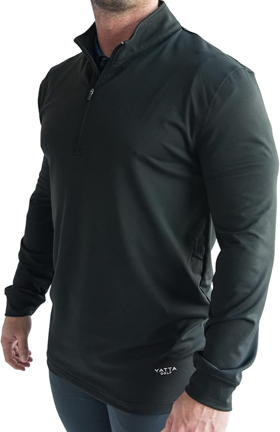 YATTA GOLF Premium Mens Quarter Zip Pullover -Soft and Comfortable Sweaters for Men