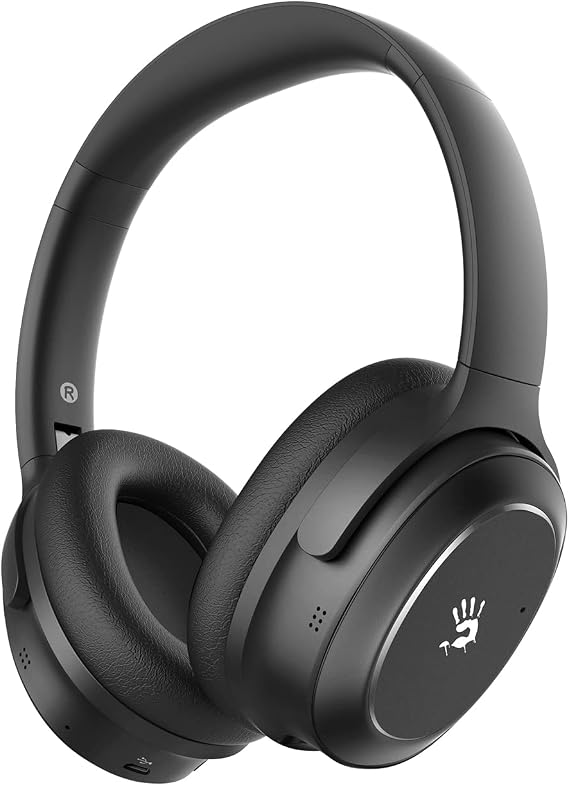 Bloody M320 Bluetooth Wireless Gaming Headset, Active Noise Canceling, Dual-Connectivity, Built-in 5 Mics, 3D Surround Sound, Lightweight Over-Ear Headphone