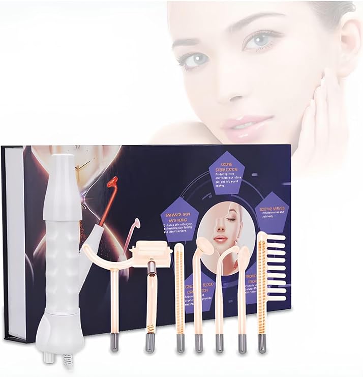 7 Probe High Frequency Device for Facial Skin Care and Rejuvenation
