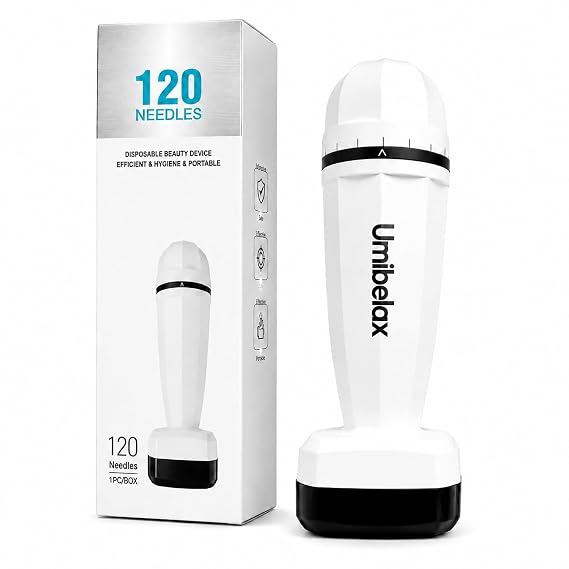 Derma Stamp - Umibelax Microneedling Derma Stamp for Hair, Beard, Scalp & Face, Microneedle Roller Dermastamp for Women and Men(0.25mm)