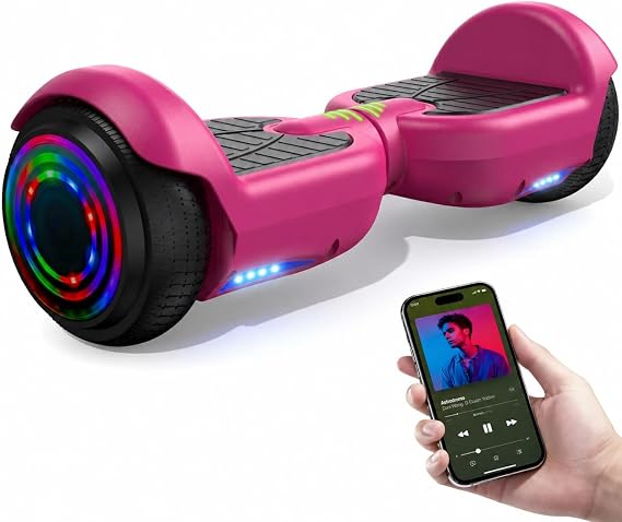 XERATH All Terrain hoverboard with Bluetooth Speaker and Led Lights,hoverboard for kids UL 2272 Standard,Self Balancing Scooters a great gift for boys and girls