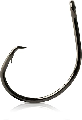 Mustad Demon Offset Circle, 1X Strong - Black Nickel