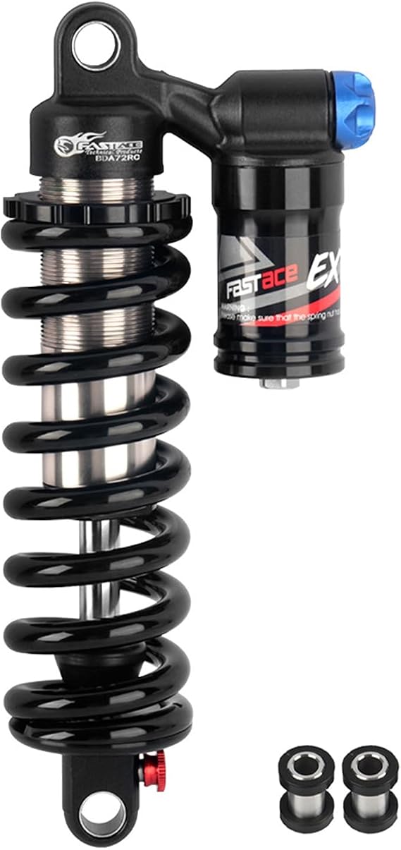 JFOYH Adjustable Spring Rear Shock Suspension, Shock Absorbers For Downhill MTB Bike/E-bike, 190mm/200mm/210mm/220mm/240mm X 550lbs