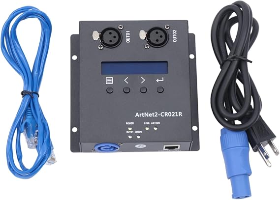 DMX 512 Ethernet Lighting Controller Interface Artnet DMX InterfaceStage Light Accessory