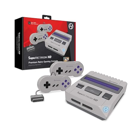 Hyperkin SupaRetroN HD Gaming Console for SNES/SFC with Controllers | Retro Console for Super Nintendo Entertainment System(Super NES) / Super Famicom