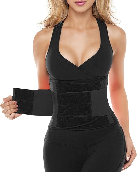 SHAPERX Waist Trainer for Women Tummy Control Waist Cincher Belt Workout Sweat Band Back Support Sport Girdle