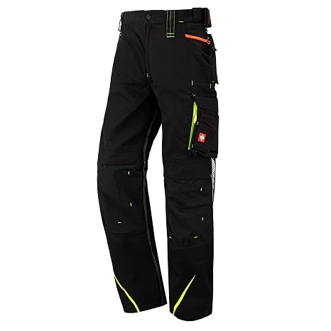 Engelbert Strauss Trouser E.S. Motion 2020, Black/Yellow, Size 56