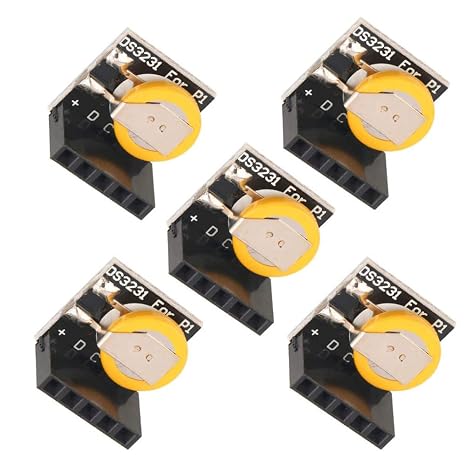 5Pcs DS3231 Real Time Clock RTC Module 3.3V/5V Battery Compatible with Raspberry Pi Arduino