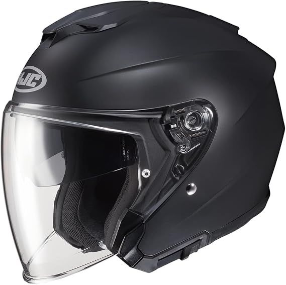 HJC i30 Solid Natural Motorcycle Helmet, DOT Approved (Semi Flat Black, X-Small)