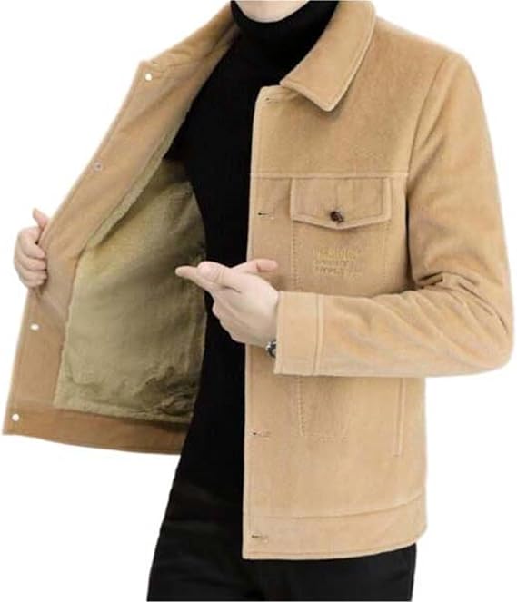 Winter Wool Blends Jacket Men Thickening Coats Casual Business Short Trench Coat Social Streetwear Men Clothing