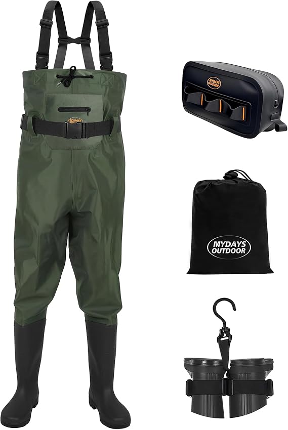 Fishing Waders Boots for Men/Women,Fishing Hunting Waders with Boot Hanger,Size10-12