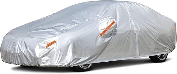 Kayme Sedan Car Cover Waterproof All Weather (UP to 177 Inch)