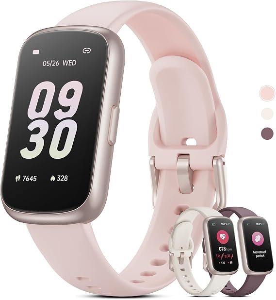 Smart Watches for Women Men, 1.47'' Fitness Watch with 24/7 Heart Rate, Blood Oxygen, Sleep Monitor, Menstrual Cycle, Step Counter, 3ATM Waterproof Fitness Tracker, Matt Rose Gold/Blush