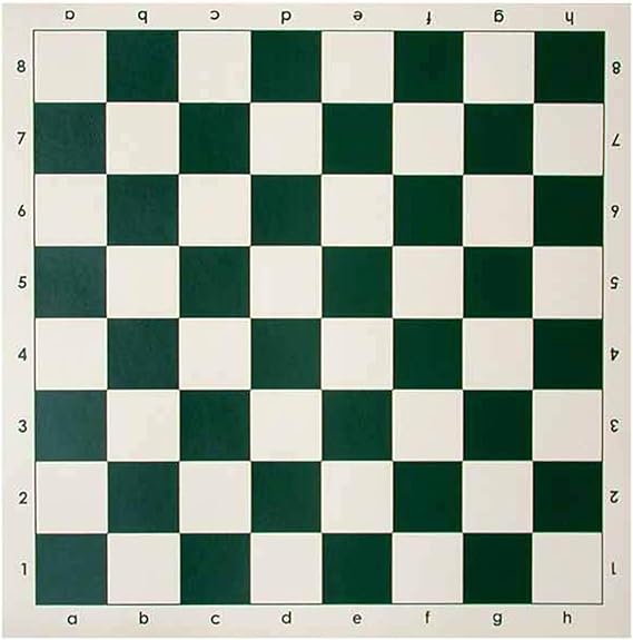 Tournament Roll Up Chess Board, 34cm Tournament Chess Mat Vinyl Tournament Roll Up Chess Board Portable International Chessboard, Non Slip Travel Chess Board Mat (Chess Board only)