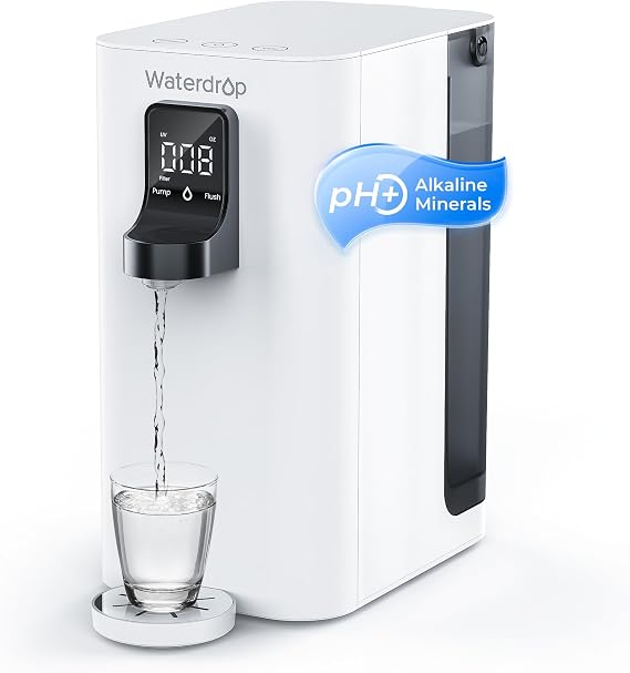 Waterdrop K19-SFK Mineral Countertop RO System, No Installation Required