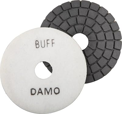 DAMO 4 Black Diamond Buff Pad for Granite Polishing & Glazing, Final Buffing Pads