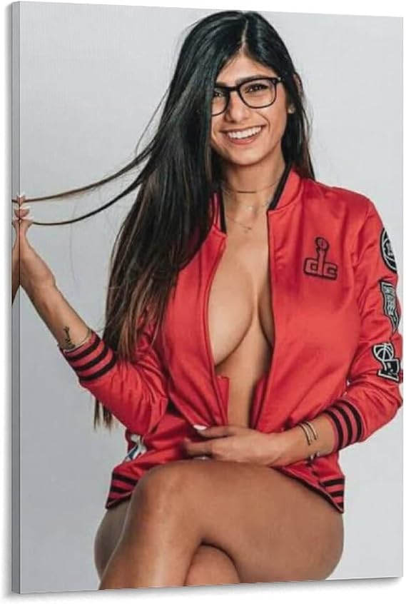 Mia Khalifa Sexy Actress Poster (3) Home Decor Poster Wall Art Hanging Picture Print Bedroom Decorative Painting Posters Room Aesthetic