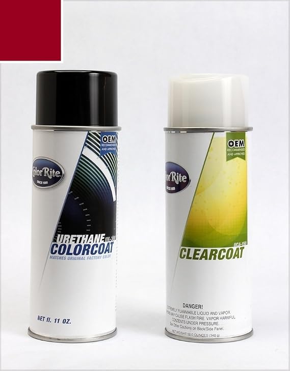 Aerosol Automotive Touch-up Paint for Mazda RX-8 - Velocity Red Mica Tricoat 27A - All-Inclusive Package