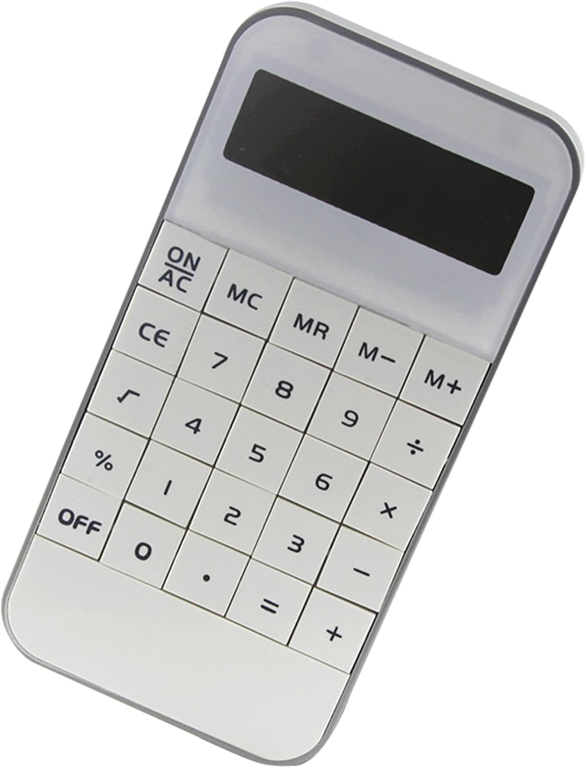 10 Digit Electronic Calculator, Notebook Type, Pocket Calculator, Standard Function, Phone Size, Small, Stylish, Energy Saving, Luxurious, Mini, Portable, Lightweight, Convenient, Office, Business, School, Students, Learning Supplies, White