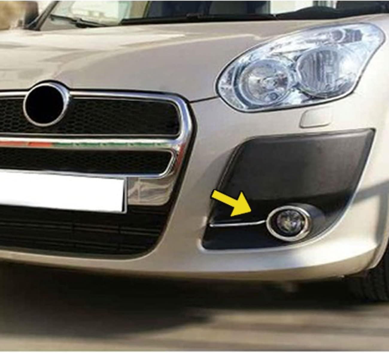 BTM OTOMOTİV 233 Krom Sis Farı Çerçevesi 2 Parça Formlu 2010-2015 Fıat Doblo ile uyumlu