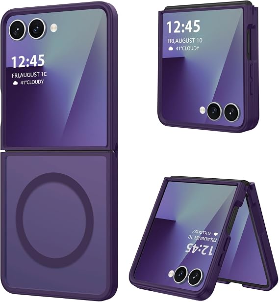 DUEDUE Magnetic for Samsung Galaxy Z Flip 7 Case, Purple