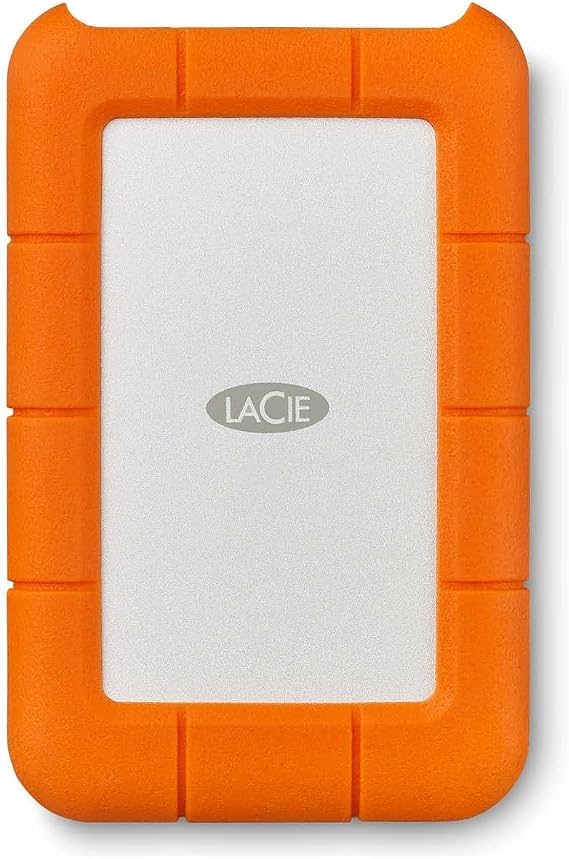 LaCie LA Robust External Hard Drive Silver
