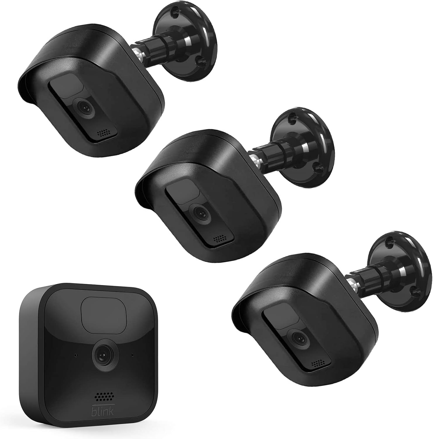 Blink Xt2 Wall Mount Bracket, 3 Pack Plastic HousingMount with Blink Sync Module Outlet Mount for Blink Xt2Xt Indoor Outdoor Cameras Security System Black