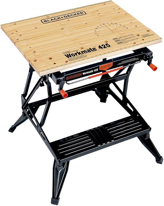 BLACK+DECKER Workmate Portable Workbench, 425-to-550-Pound Capacity (WM425)
