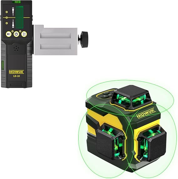 IKOVWUK 3D Laser Level + Laser Receiver