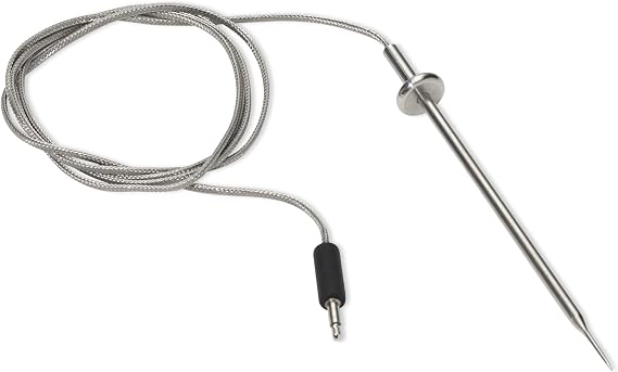 Weber Wired Food Probe Thin FastRead Temperature Probe for Precise Meat & Grill Cooking Readings, Durable Design Handles Heat Up to 572F