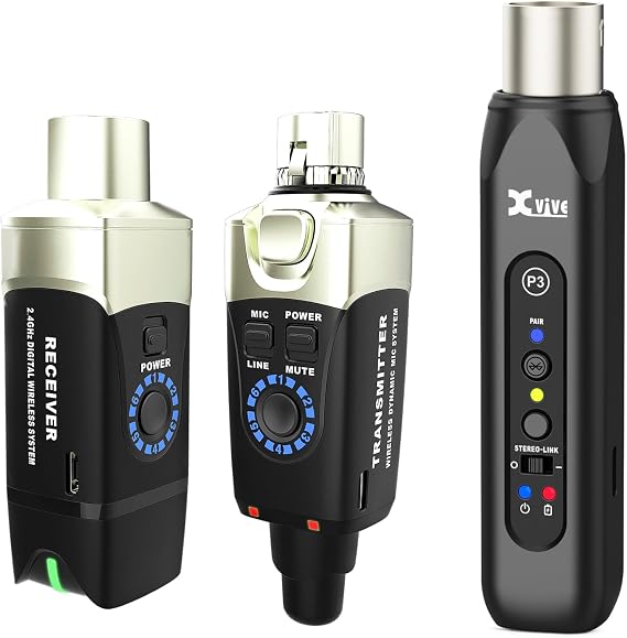 Xvive U3 Wireless Microphone System Bundle Xvive P3 Wireless XLR Bluetooth Receiver