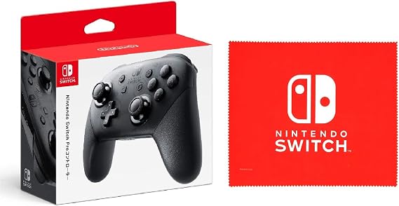 任天堂純正品Nintendo Switch Proコントローラー Nintendo Switch ロゴデザイン マイクロファイバークロス 同梱