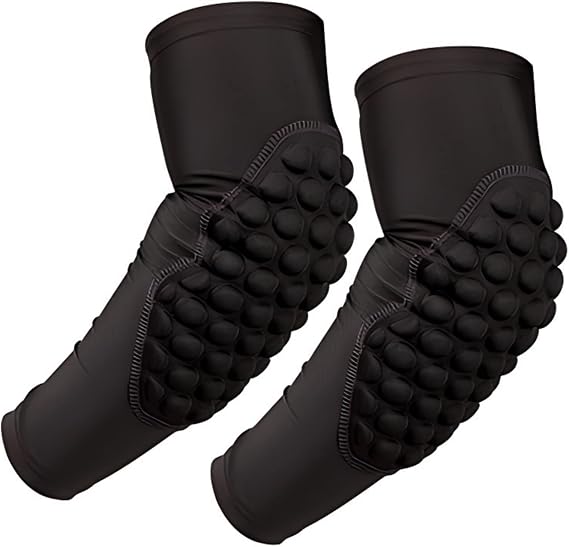 Topeter Padded Arm Sleeves Youth Compression Elbow Pads 1 Pair Basketball Shooter Sleeves