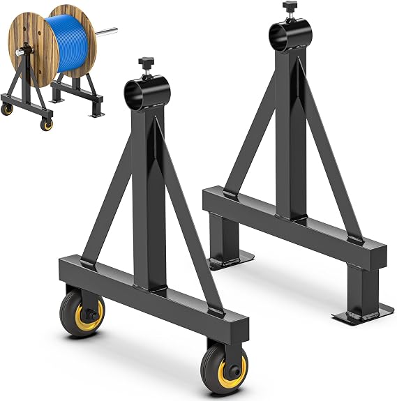 Wire Spool Rack Portable Cable Caddy Steel Wire Spool Holder