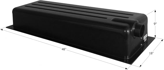 ICON Holding Tank Right End Drain HT162ED, w/ 3 in Spigot & 4 Level Sensors
