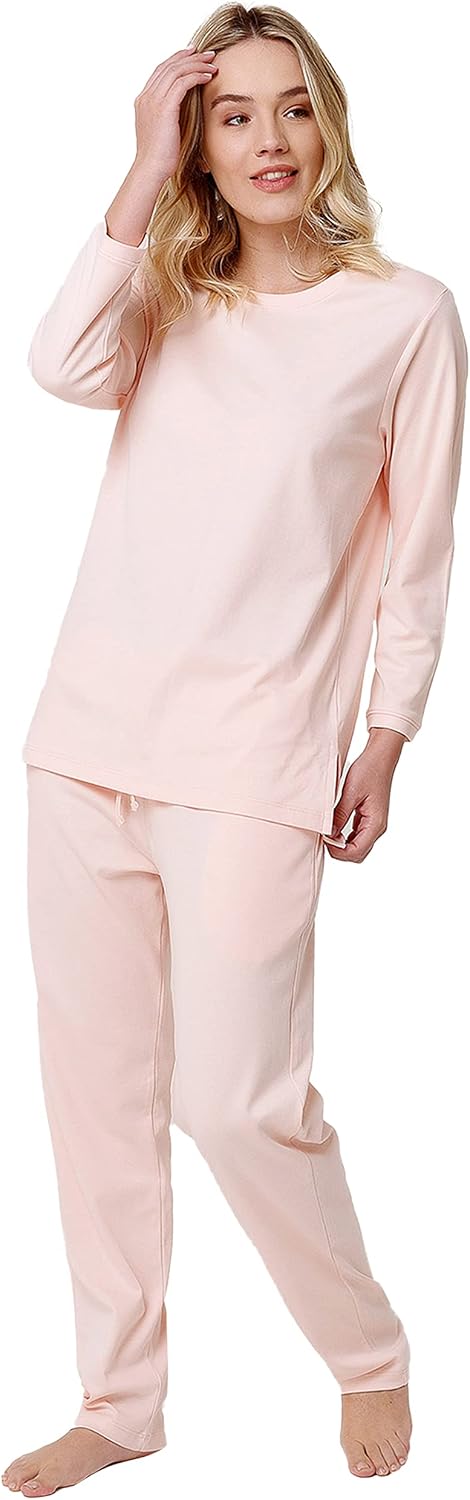 Pajamas for Women Lounge sets for Women Peach Super Soft Pajama Set Pjs Made With 100% Peruvian Pima Cotton Comfy Pajamas