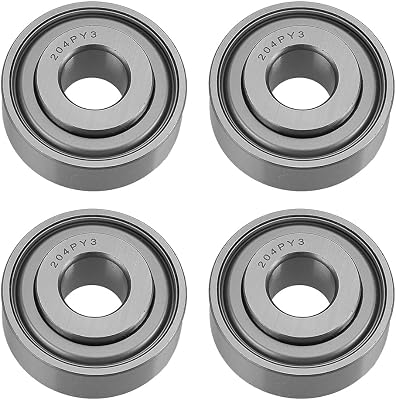 beler 4Pcs 0.63 Round Bore Bearing AA21480 204PY3 204FREN 120-3366 SX164518CL8 Compatible for John Deere