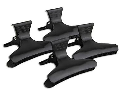 12 Black Hairdressers Butterfly Hair Style Styling Hair Clamps Salon Section Clips Clasps Claw Barrettes Hairdressing Salon Tool