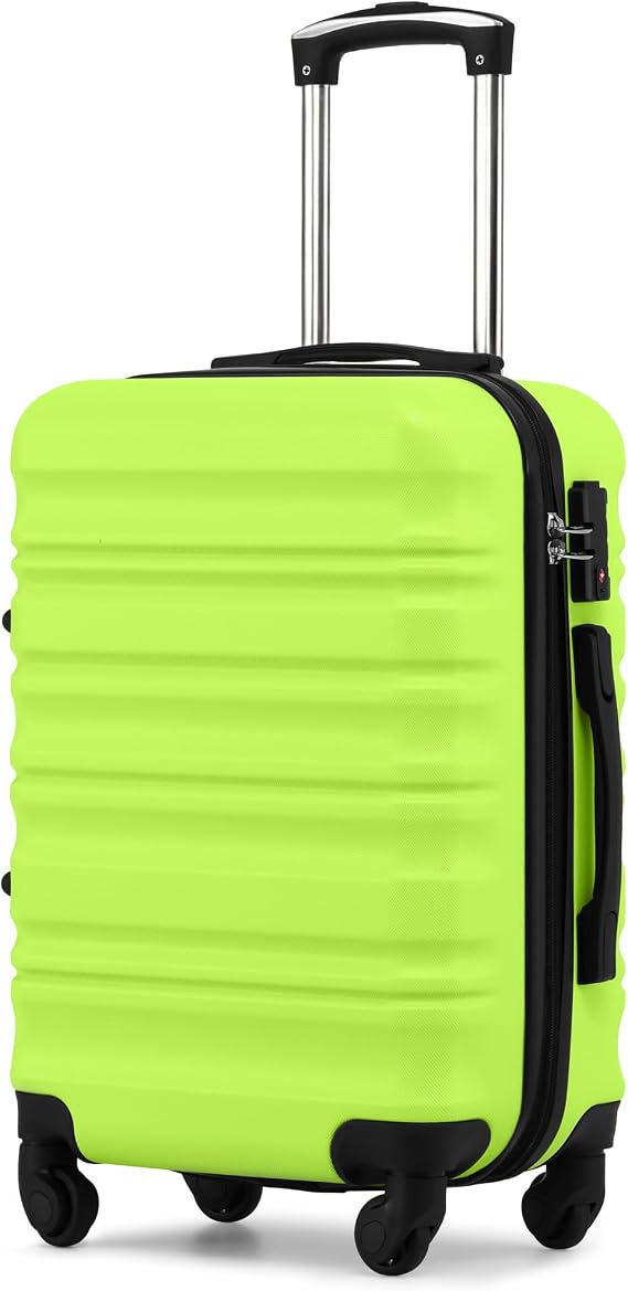 Coolife Hand Luggage Suitcase ABS + PC Hard Shell Case 56 cm