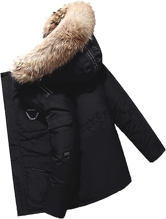 Men's Down Jacket Big Goose Autumn And Winter Thickened Coat Canada Style Warm Snow Coat Jacket With Hood,S-2XL