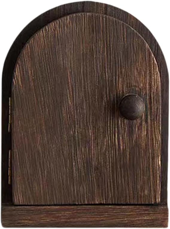 Wood Door Outlet Cover Light Switch Cover Plate Frame, Dustproof, Receptacle Plate Protector, Dark Brown