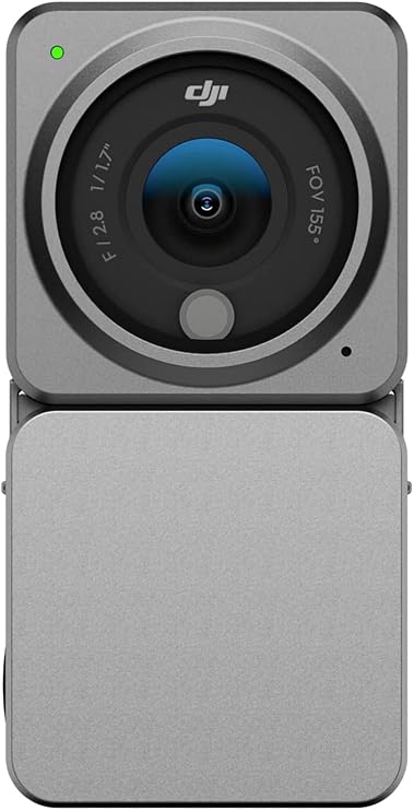 DJI Action 2 Power Combo (32GB) WITHOUT Magnetic Protective Case, Action Camera with Extended Battery Module, 155 FOV, Magnetic Attachments, Stabilization Technology, Waterproof Camera Ideal