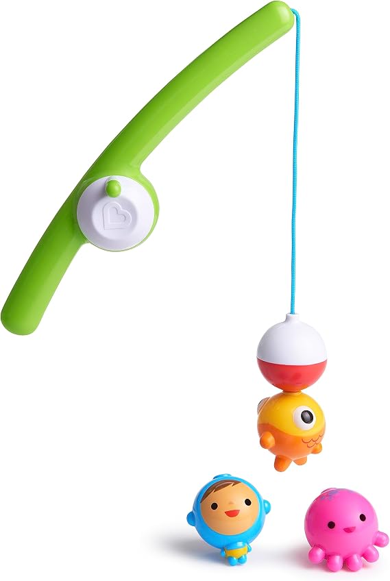 Munchkin Fishin'TM Magnetic Baby and Toddler Bath Toy, 4pc Set
